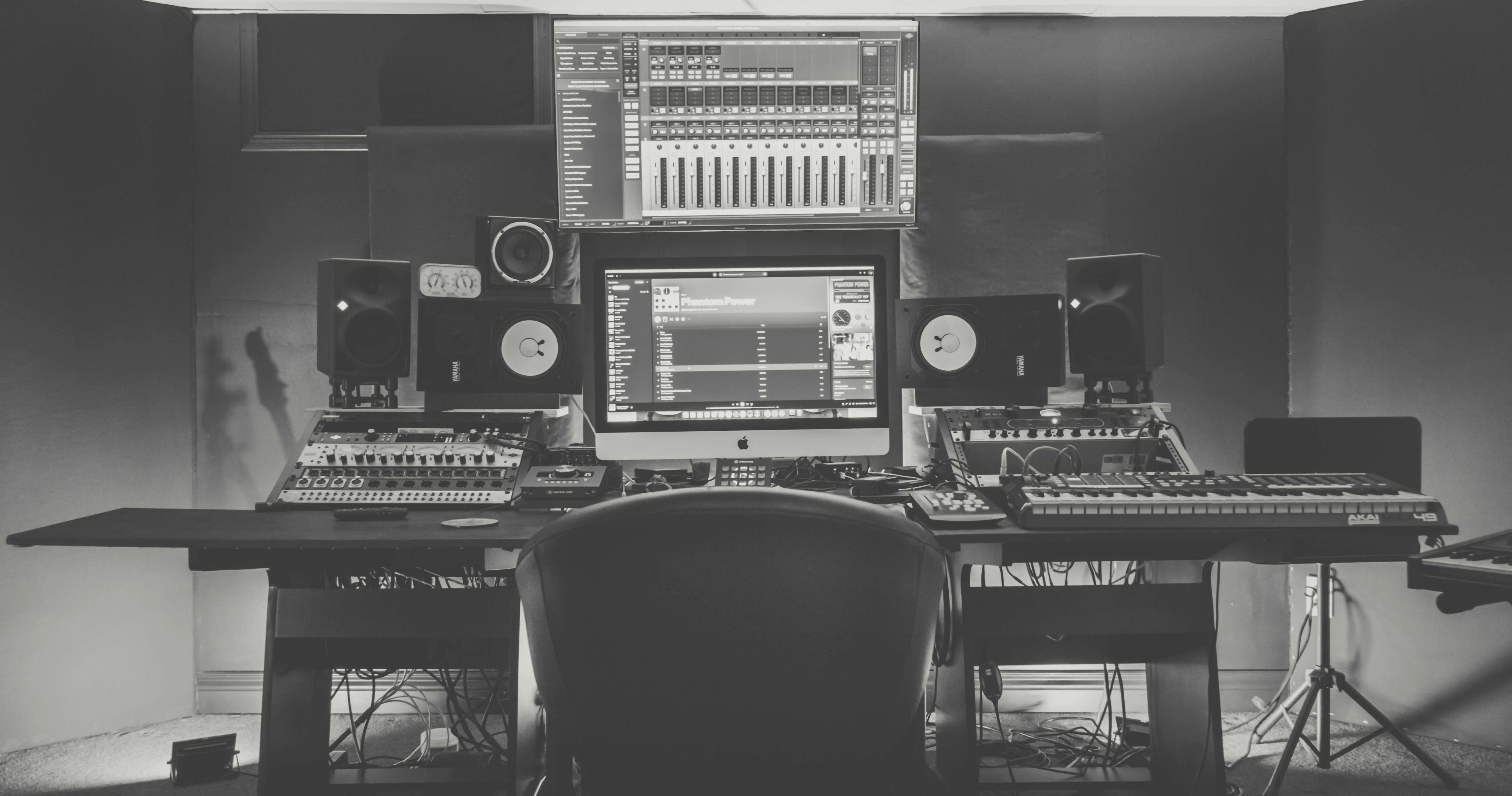Professional recording studio in Kingston, Ontario offering music production, mixing, and vocal recording services for artists and bands